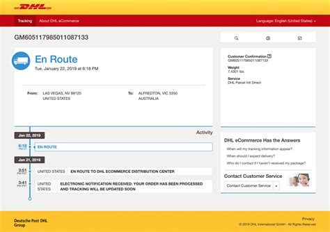 trach dhl
